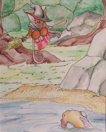 watercolor-VisitingAFriend